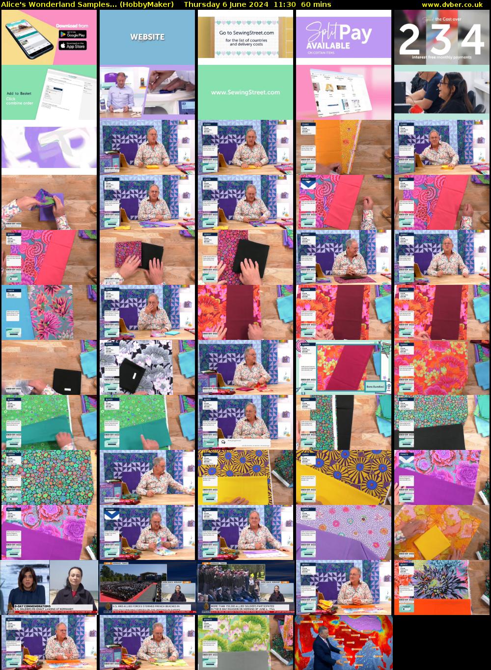Alice's Wonderland Samples... (HobbyMaker) Thursday 6 June 2024 11:30 - 12:30