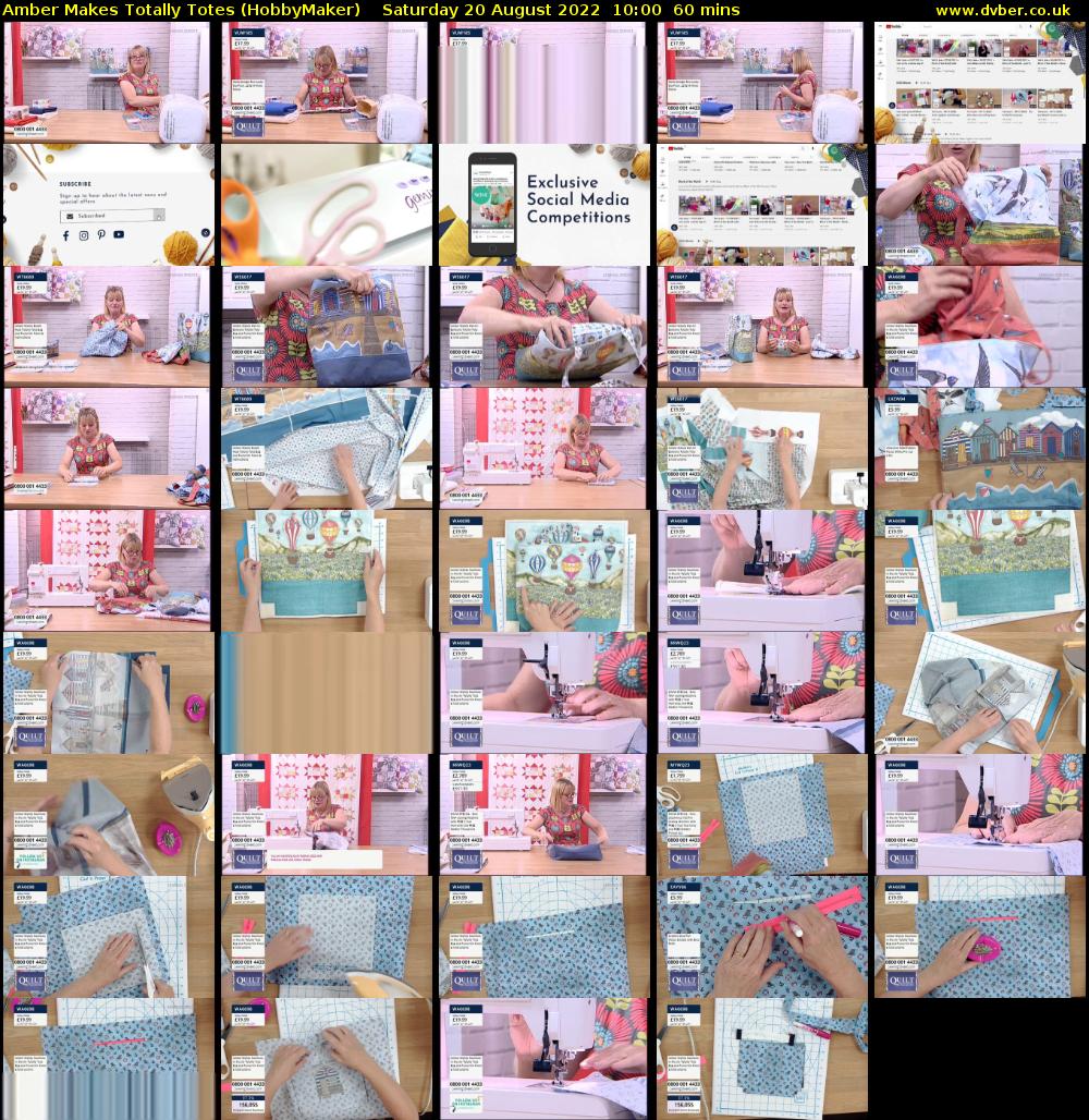 Amber Makes Totally Totes (HobbyMaker) Saturday 20 August 2022 10:00 - 11:00