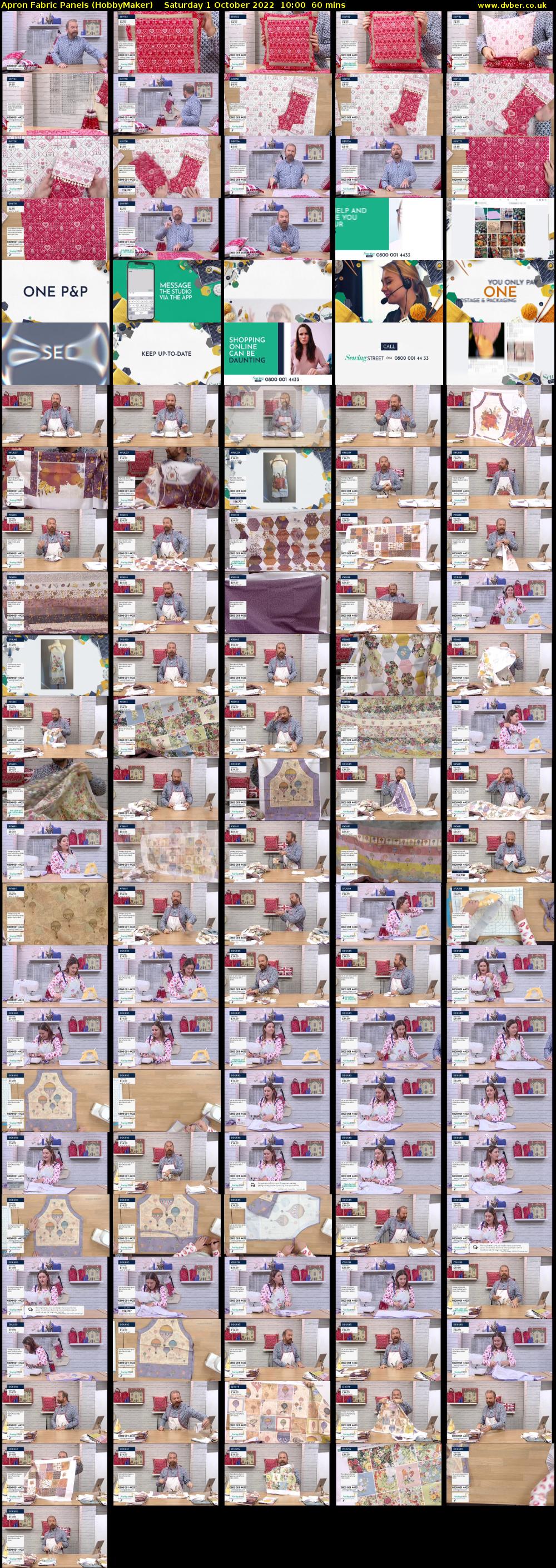 Apron Fabric Panels (HobbyMaker) Saturday 1 October 2022 10:00 - 11:00