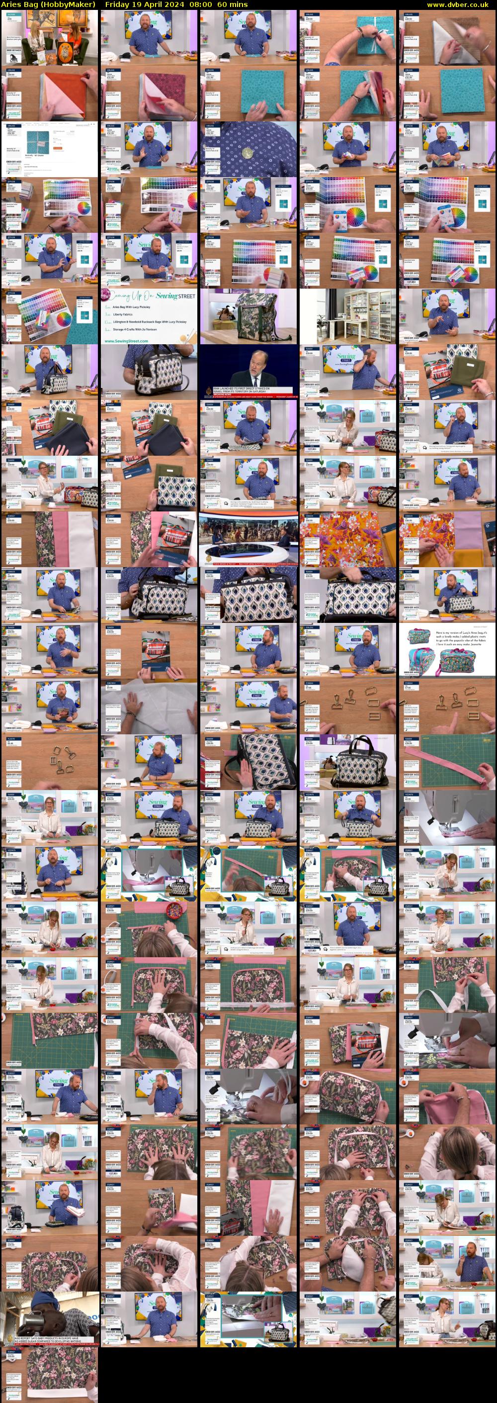 Aries Bag (HobbyMaker) Friday 19 April 2024 08:00 - 09:00
