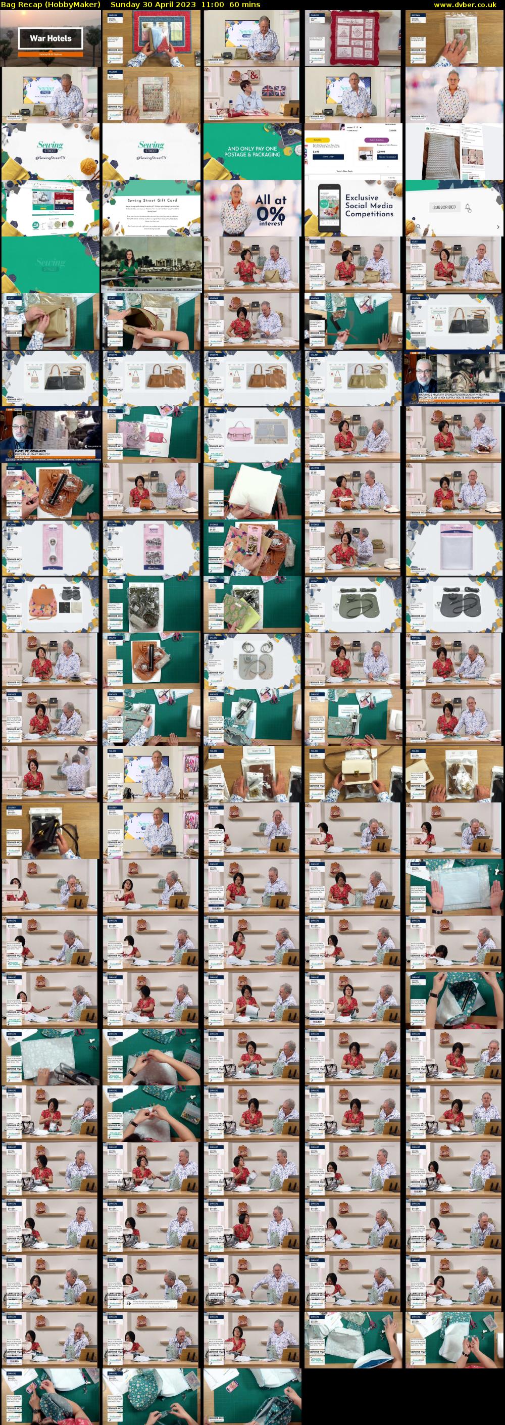 Bag Recap (HobbyMaker) Sunday 30 April 2023 11:00 - 12:00
