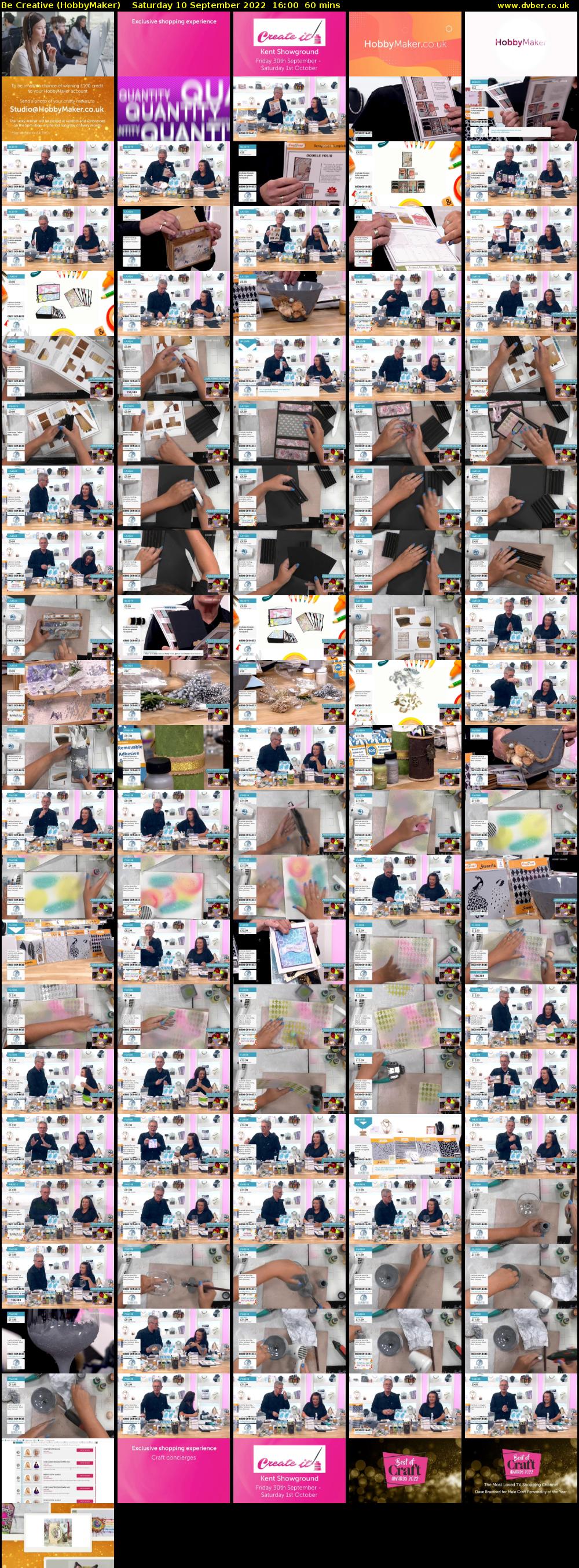 Be Creative (HobbyMaker) Saturday 10 September 2022 16:00 - 17:00