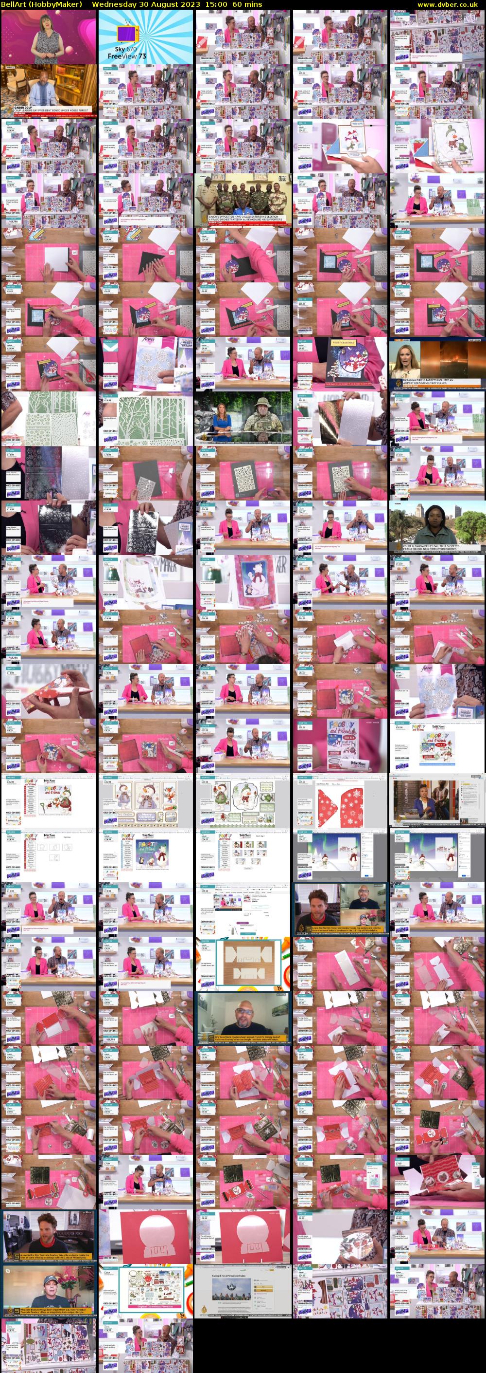 BellArt (HobbyMaker) Wednesday 30 August 2023 15:00 - 16:00