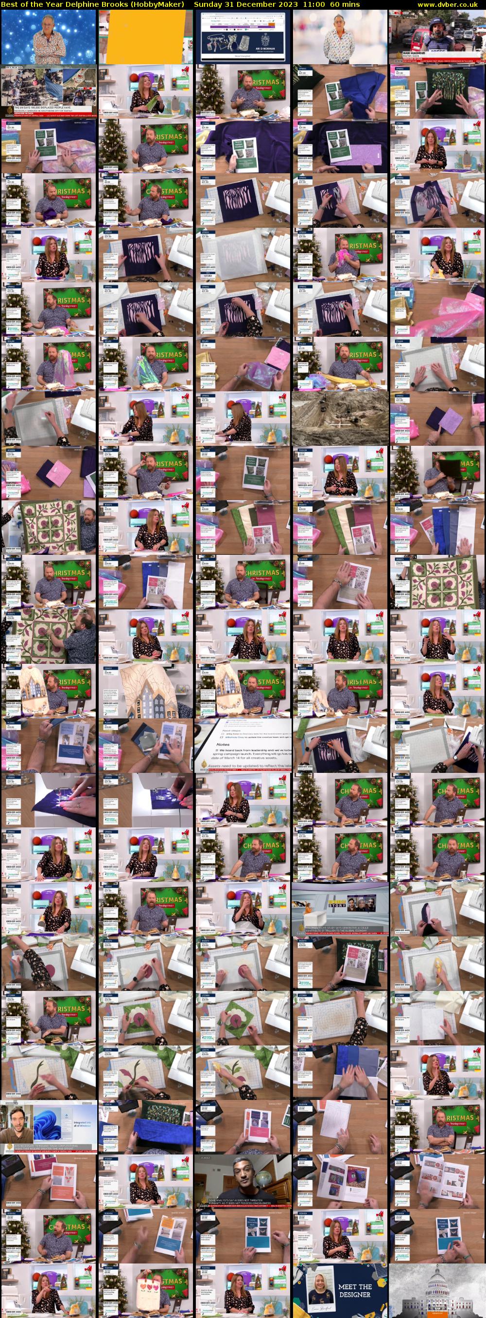 Best of the Year Delphine Brooks (HobbyMaker) Sunday 31 December 2023 11:00 - 12:00