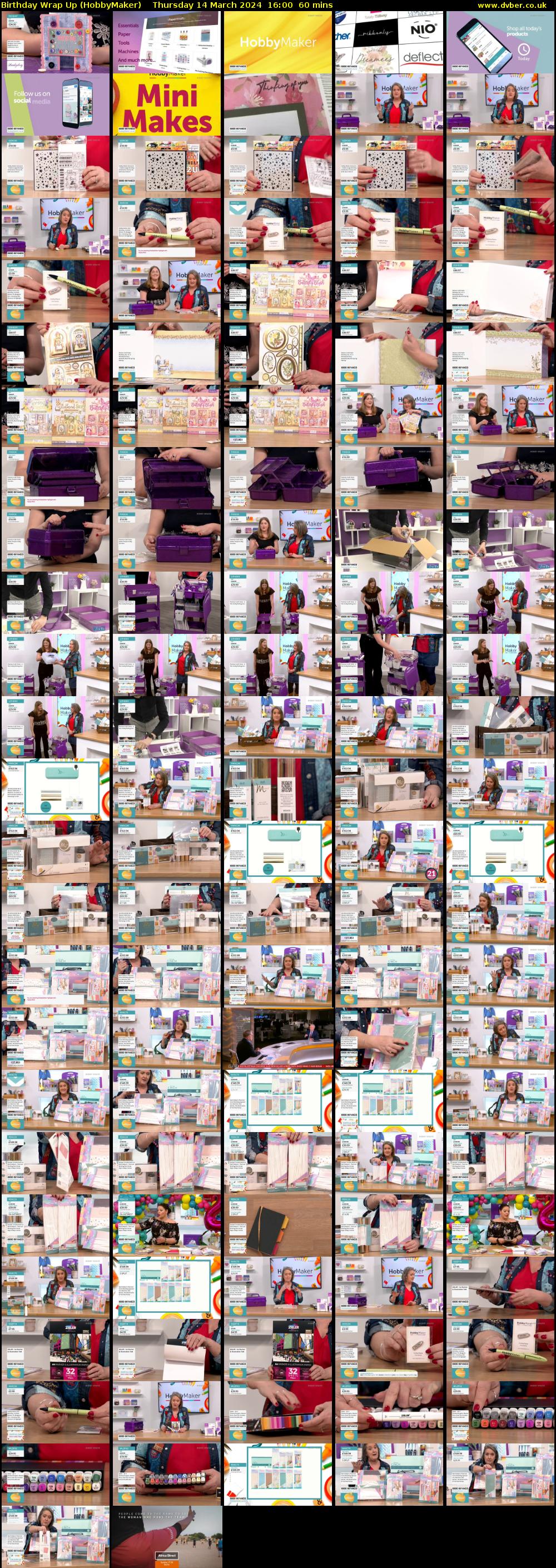 Birthday Wrap Up (HobbyMaker) Thursday 14 March 2024 16:00 - 17:00