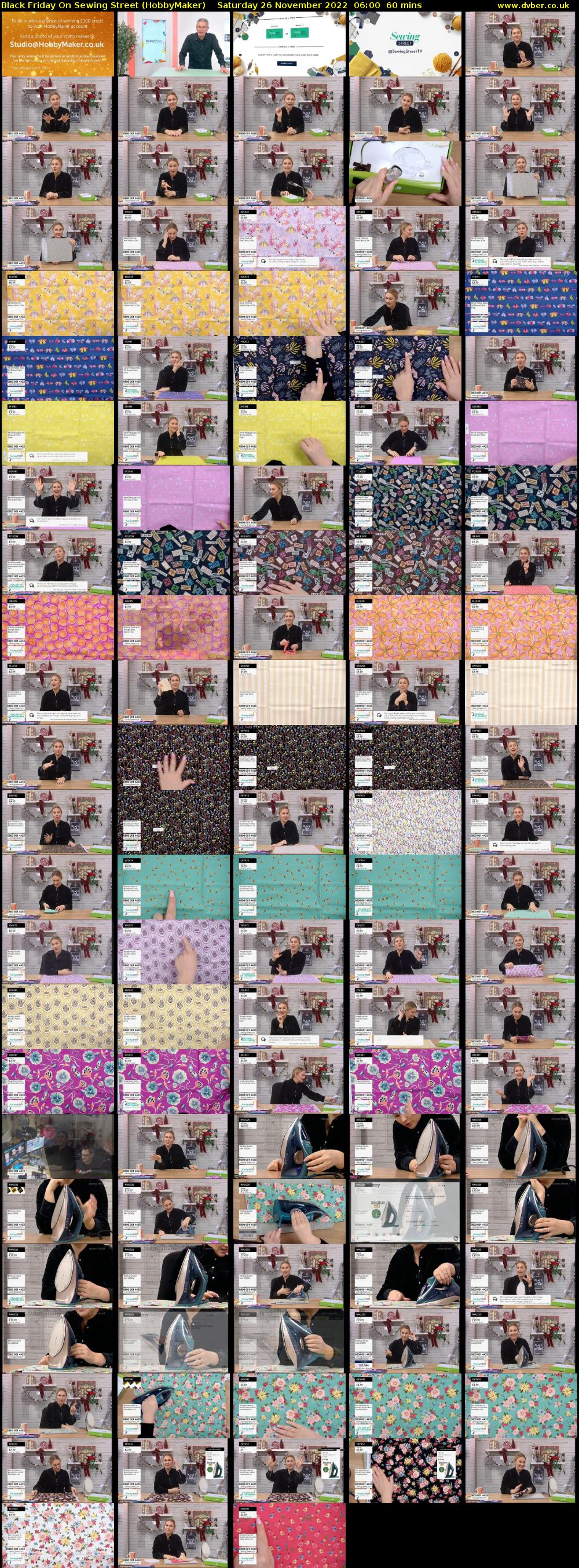 Black Friday On Sewing Street (HobbyMaker) Saturday 26 November 2022 06:00 - 07:00
