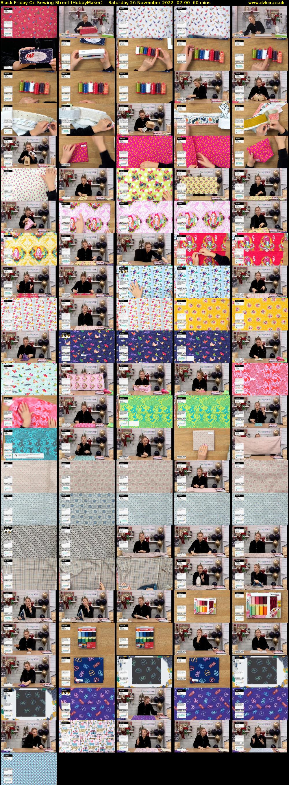 Black Friday On Sewing Street (HobbyMaker) Saturday 26 November 2022 07:00 - 08:00