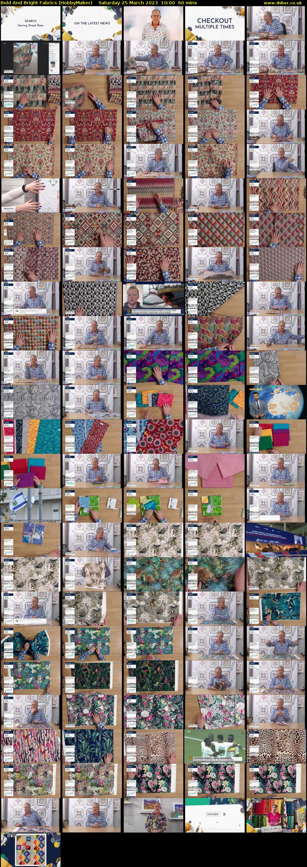 Bold And Bright Fabrics (HobbyMaker) Saturday 25 March 2023 10:00 - 11:00