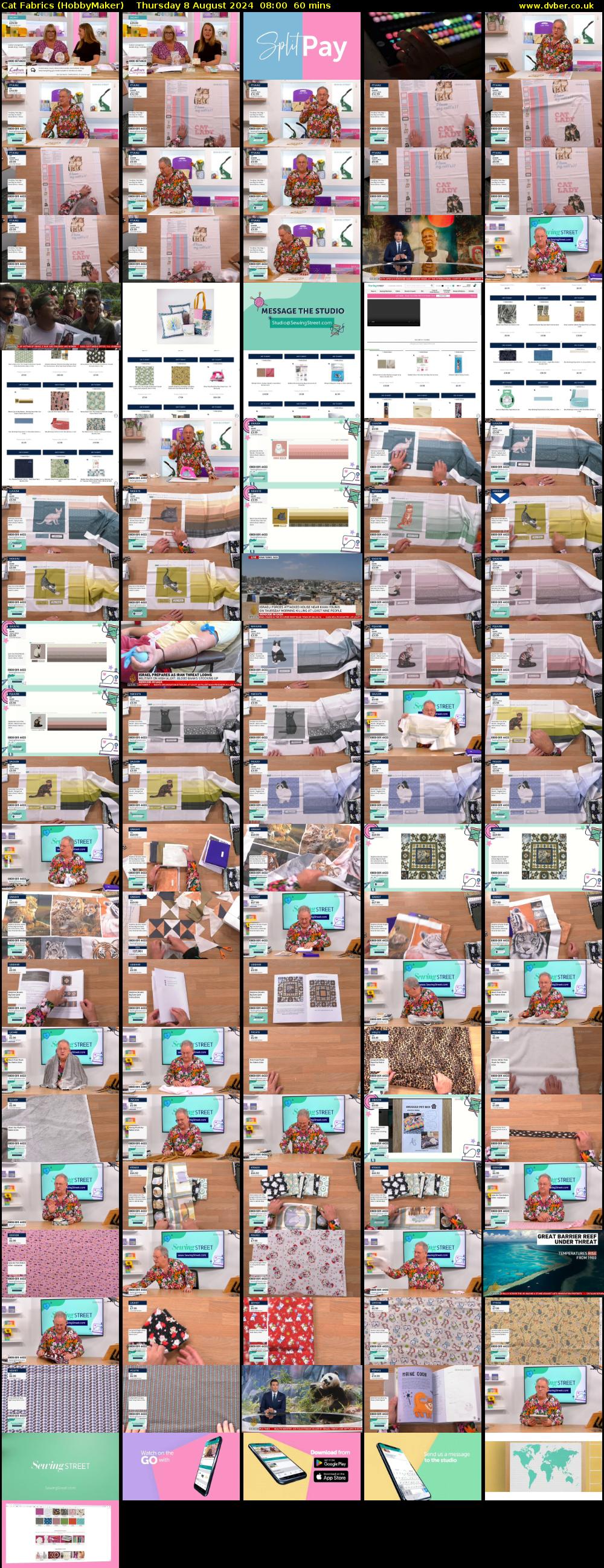Cat Fabrics (HobbyMaker) Thursday 8 August 2024 08:00 - 09:00