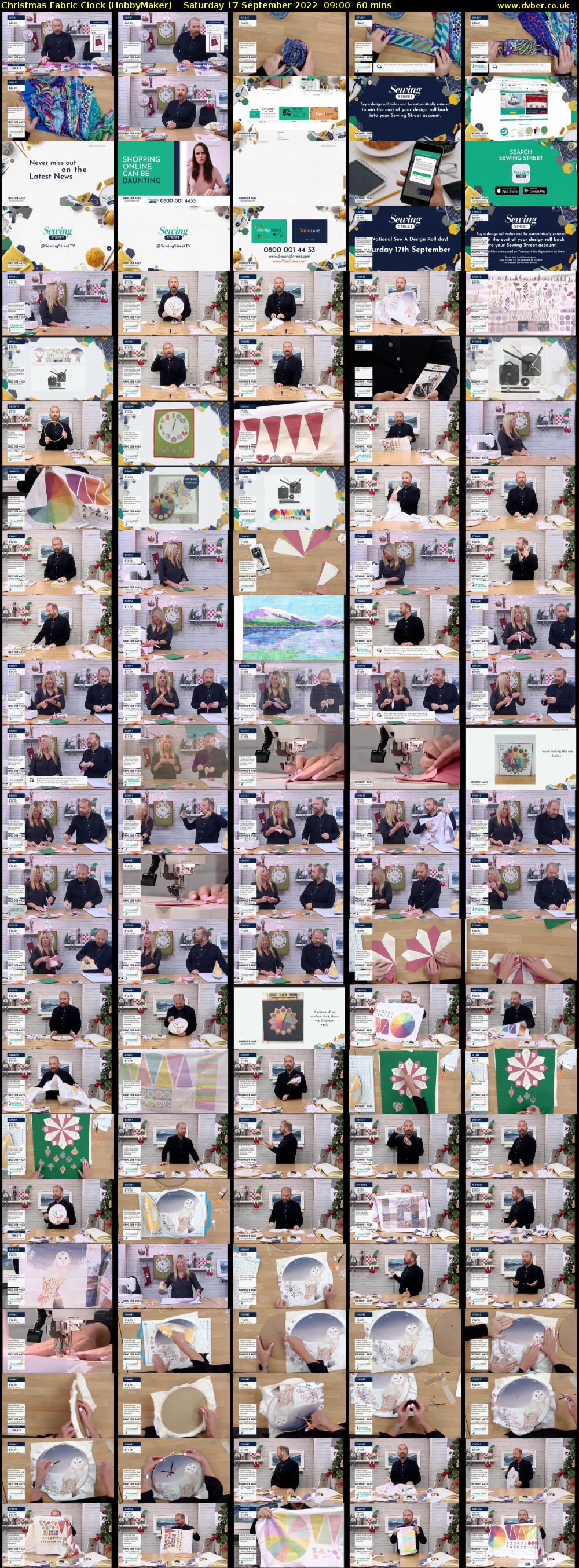 Christmas Fabric Clock (HobbyMaker) Saturday 17 September 2022 09:00 - 10:00