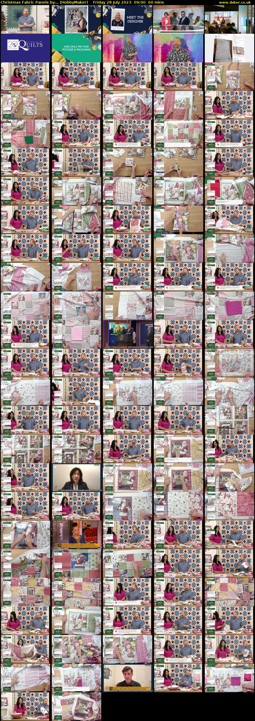 Christmas Fabric Panels by... (HobbyMaker) Friday 28 July 2023 09:00 - 10:00