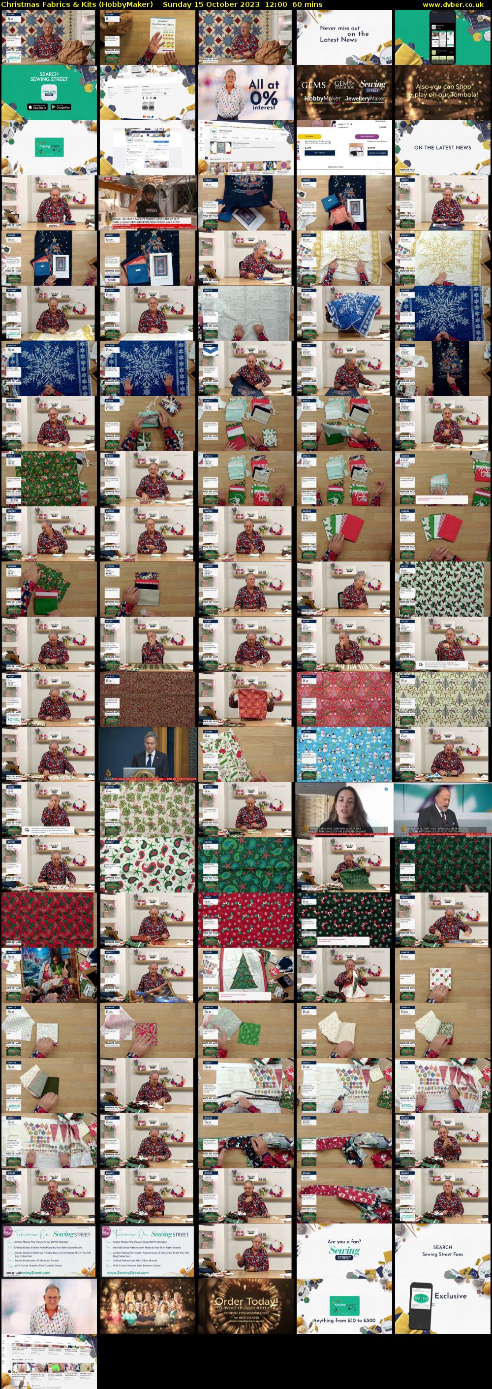Christmas Fabrics & Kits (HobbyMaker) Sunday 15 October 2023 12:00 - 13:00
