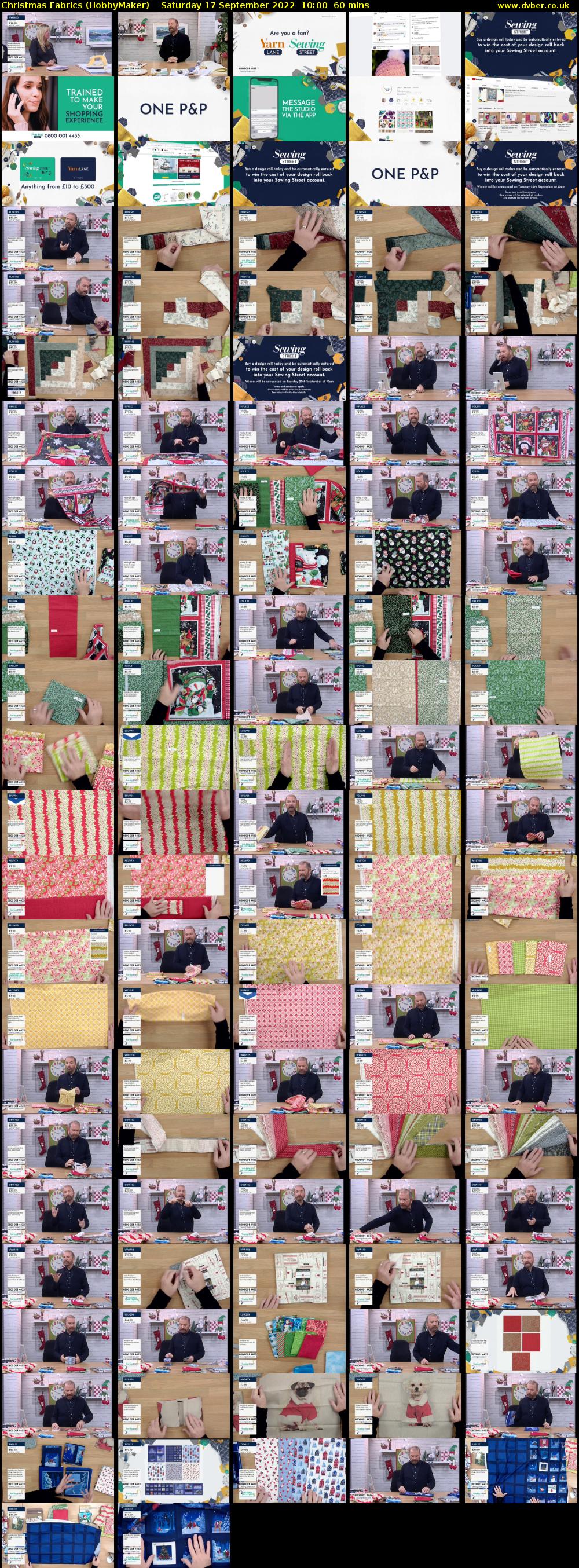 Christmas Fabrics (HobbyMaker) Saturday 17 September 2022 10:00 - 11:00