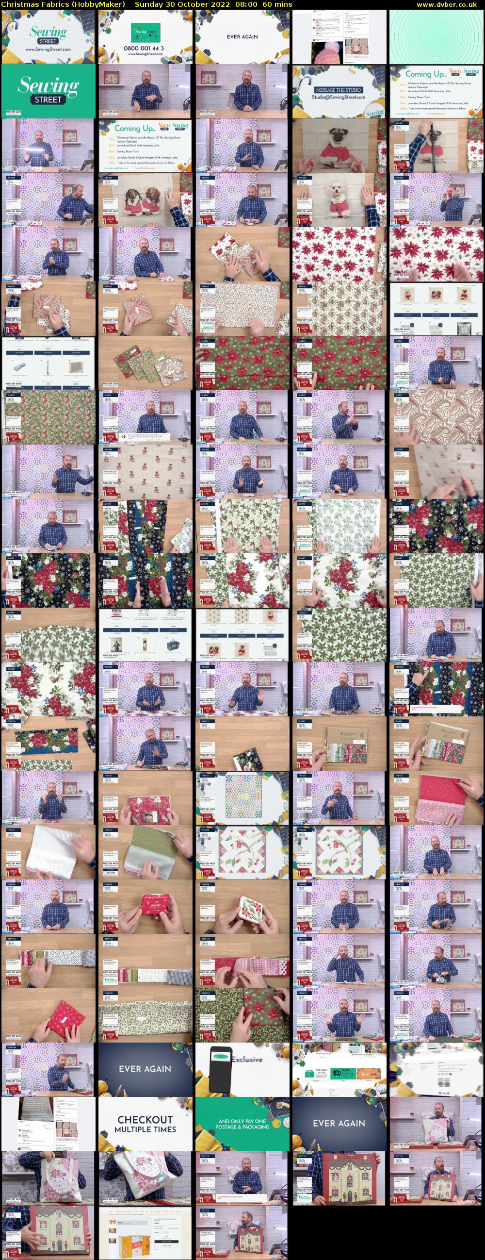 Christmas Fabrics (HobbyMaker) Sunday 30 October 2022 08:00 - 09:00