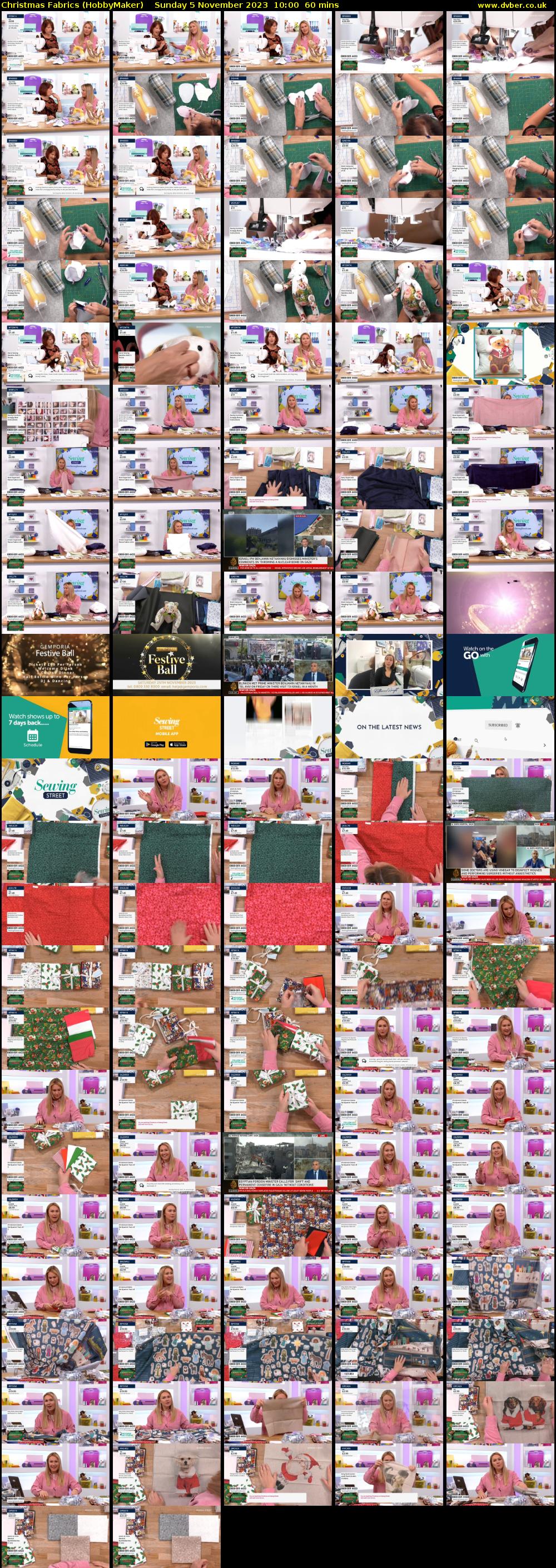 Christmas Fabrics (HobbyMaker) Sunday 5 November 2023 10:00 - 11:00
