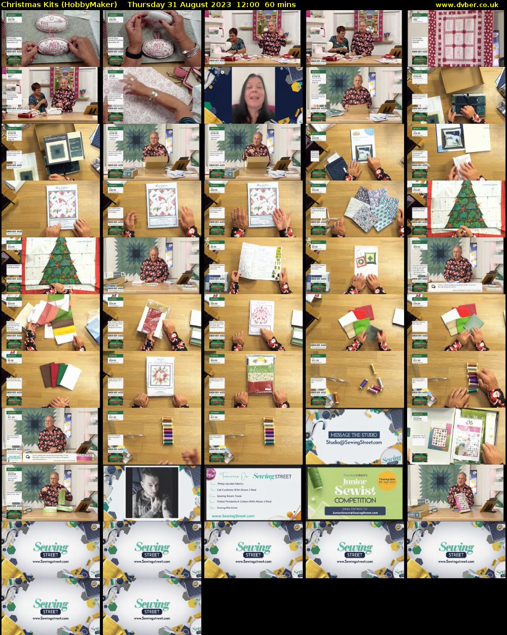 Christmas Kits (HobbyMaker) Thursday 31 August 2023 12:00 - 13:00