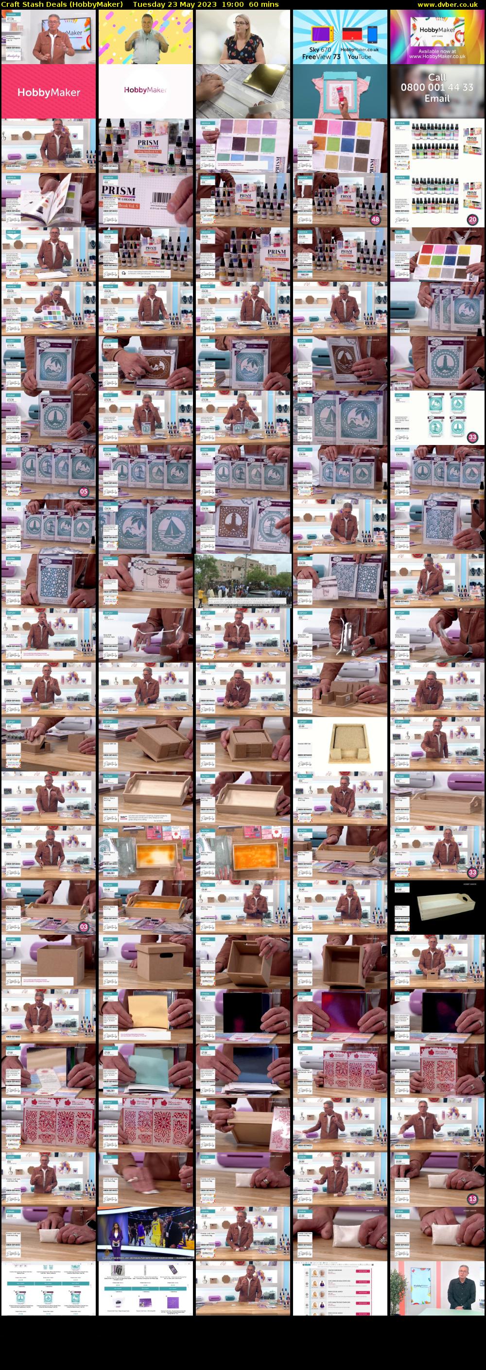Craft Stash Deals (HobbyMaker) Tuesday 23 May 2023 19:00 - 20:00