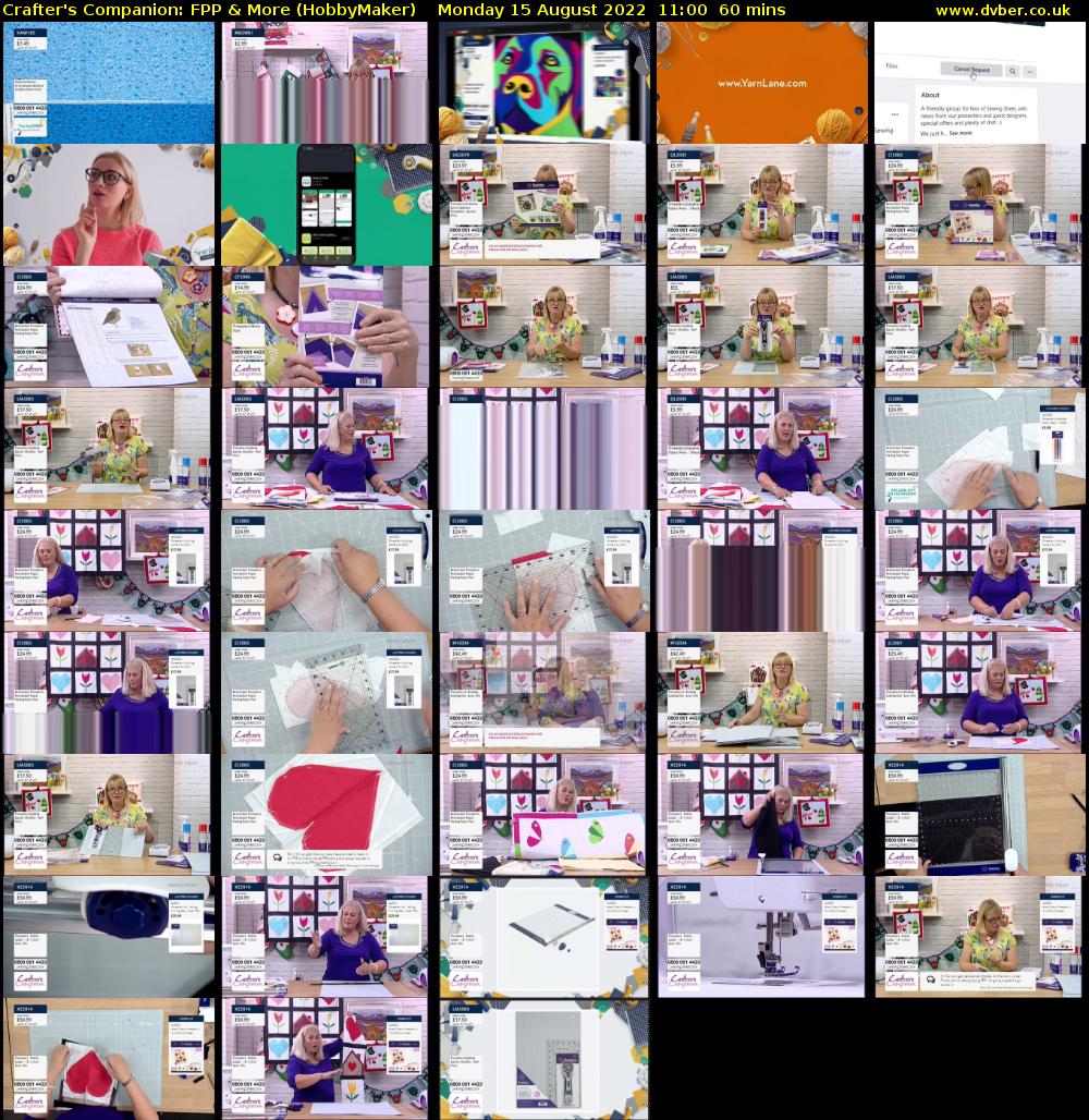 Crafter's Companion: FPP & More (HobbyMaker) Monday 15 August 2022 11:00 - 12:00