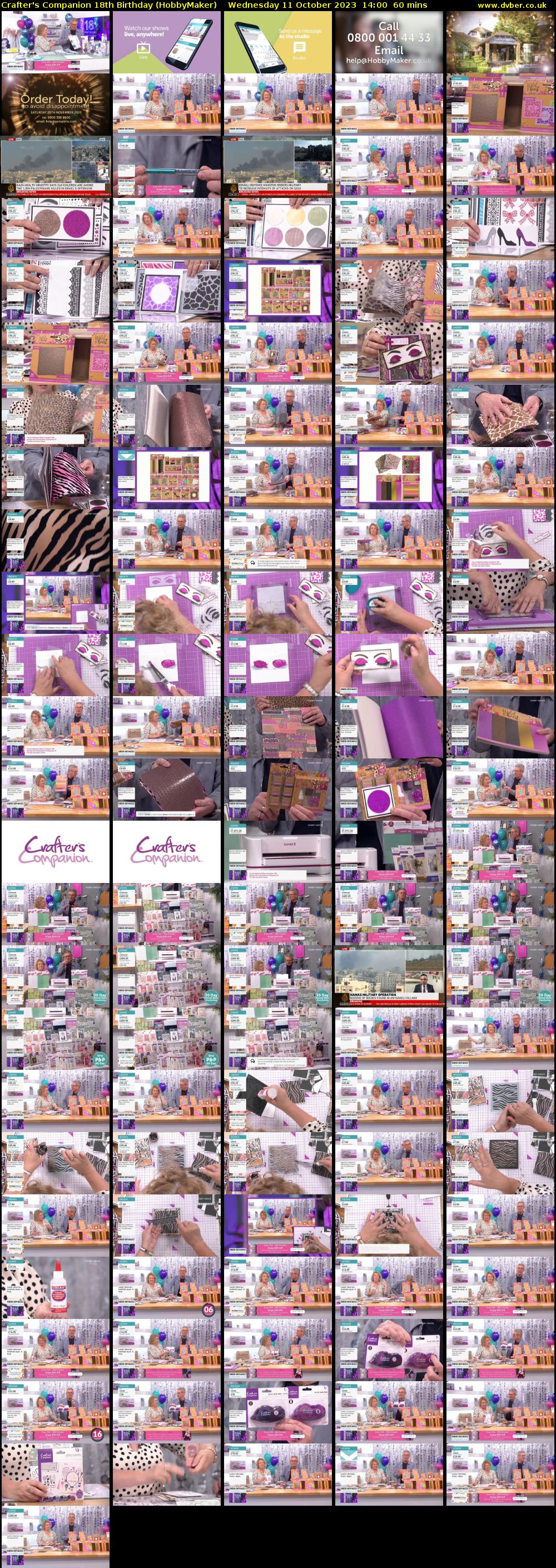 Crafter's Companion 18th Birthday (HobbyMaker) Wednesday 11 October 2023 14:00 - 15:00