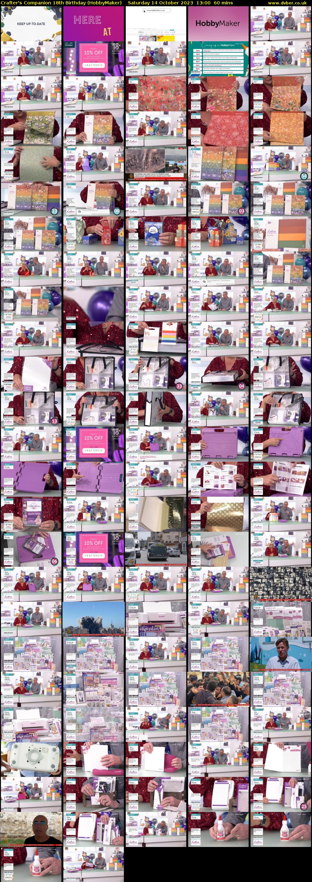 Crafter's Companion 18th Birthday (HobbyMaker) Saturday 14 October 2023 13:00 - 14:00