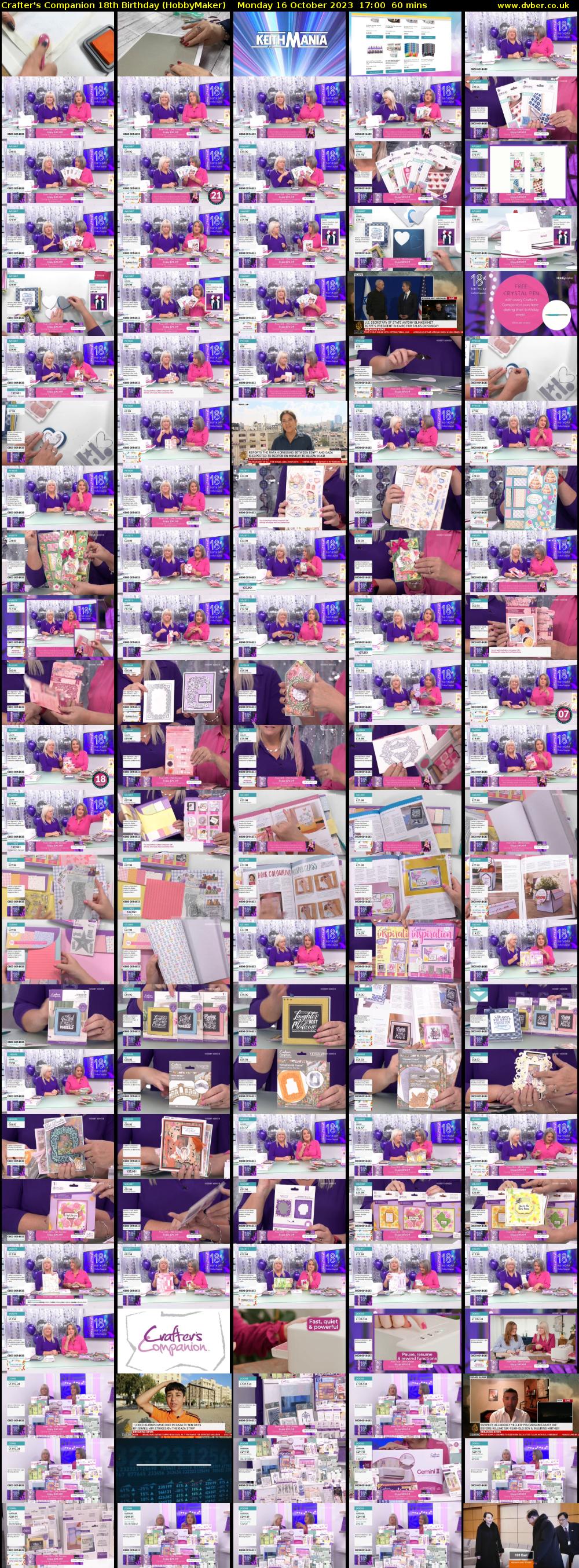 Crafter's Companion 18th Birthday (HobbyMaker) Monday 16 October 2023 17:00 - 18:00