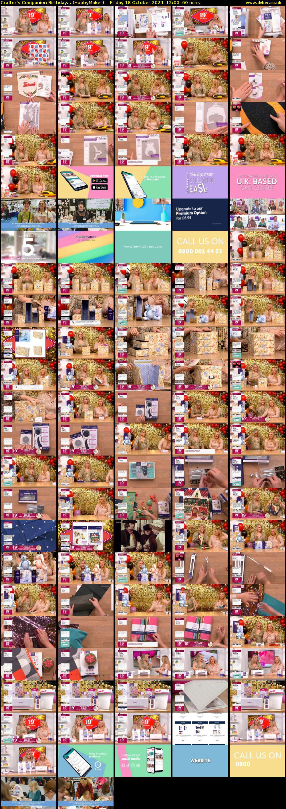 Crafter's Companion Birthday... (HobbyMaker) Friday 18 October 2024 12:00 - 13:00
