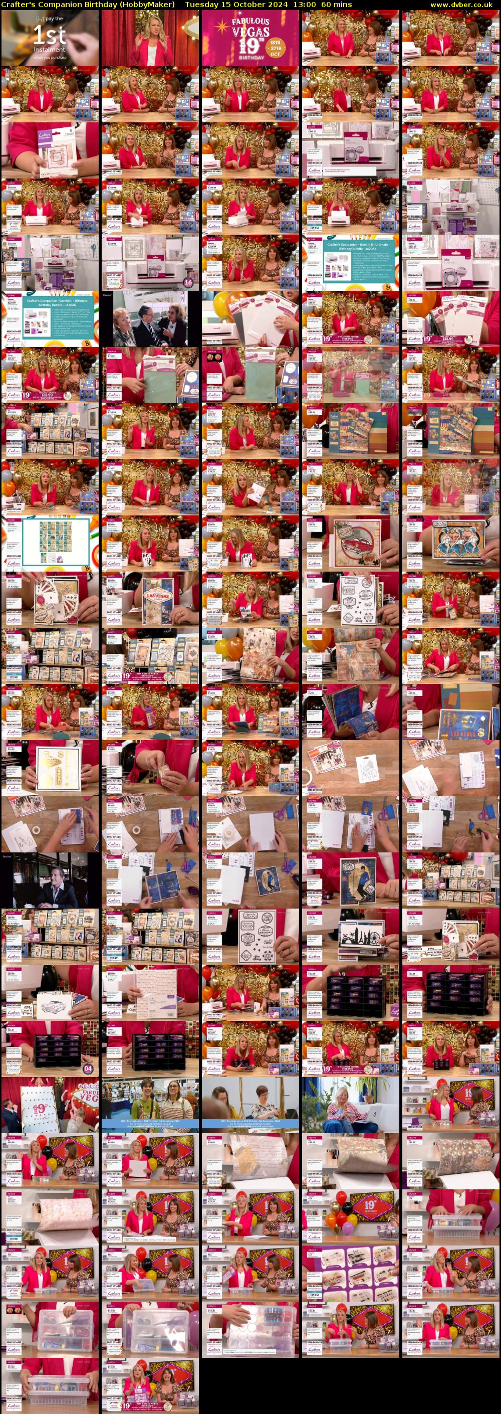 Crafter's Companion Birthday (HobbyMaker) Tuesday 15 October 2024 13:00 - 14:00