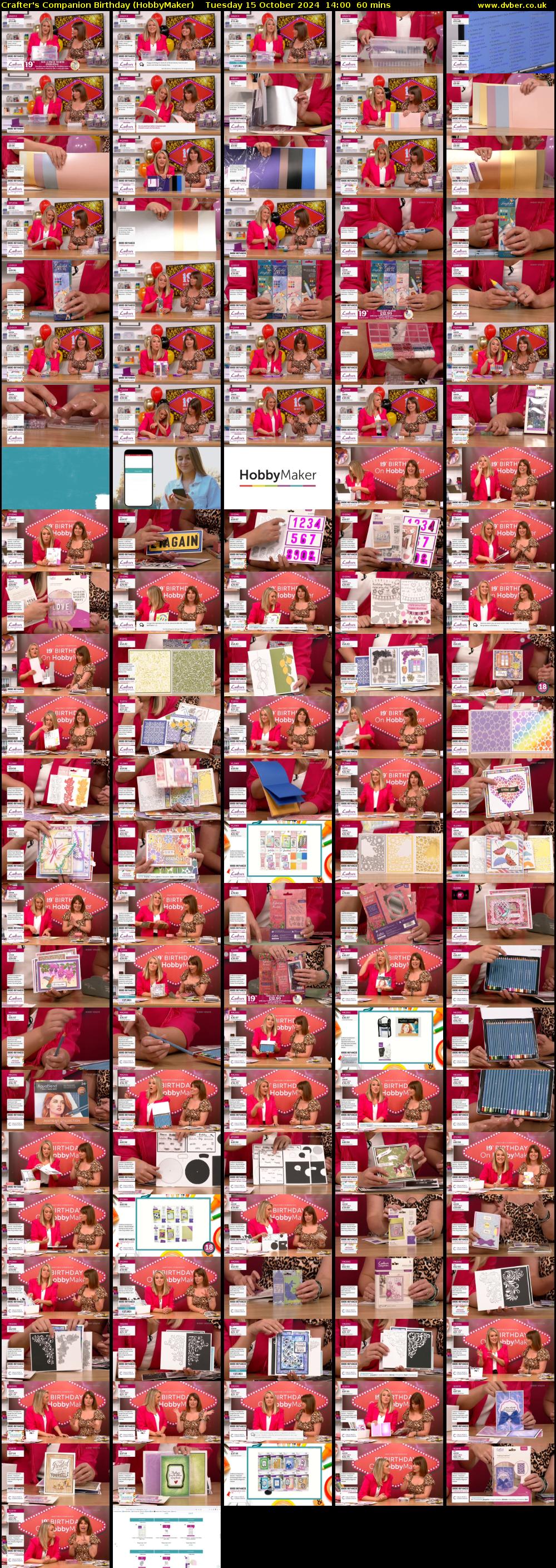 Crafter's Companion Birthday (HobbyMaker) Tuesday 15 October 2024 14:00 - 15:00