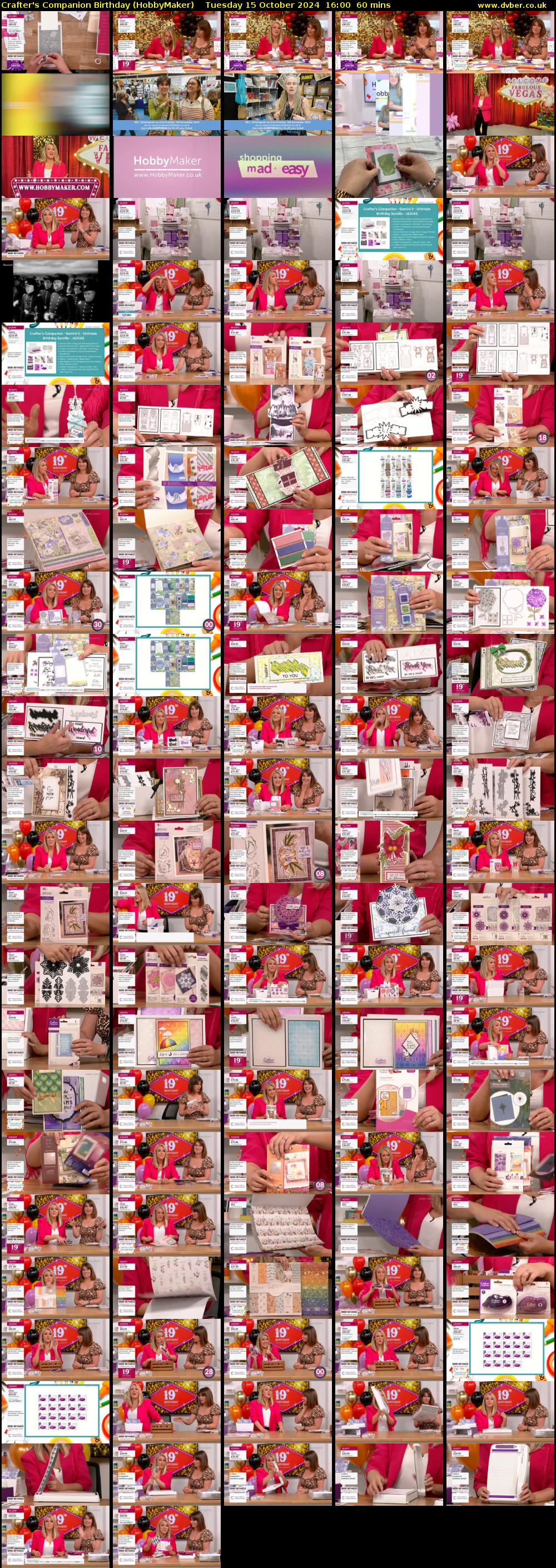 Crafter's Companion Birthday (HobbyMaker) Tuesday 15 October 2024 16:00 - 17:00