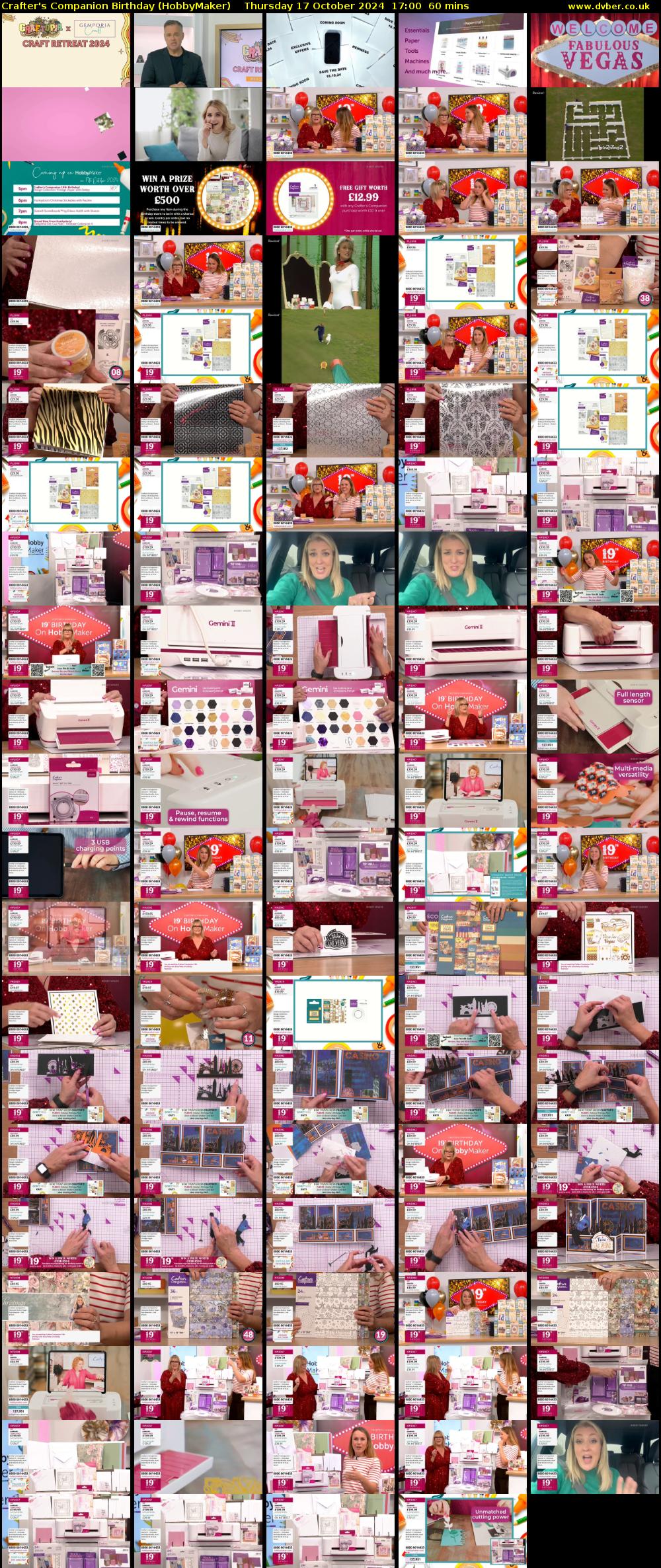 Crafter's Companion Birthday (HobbyMaker) Thursday 17 October 2024 17:00 - 18:00