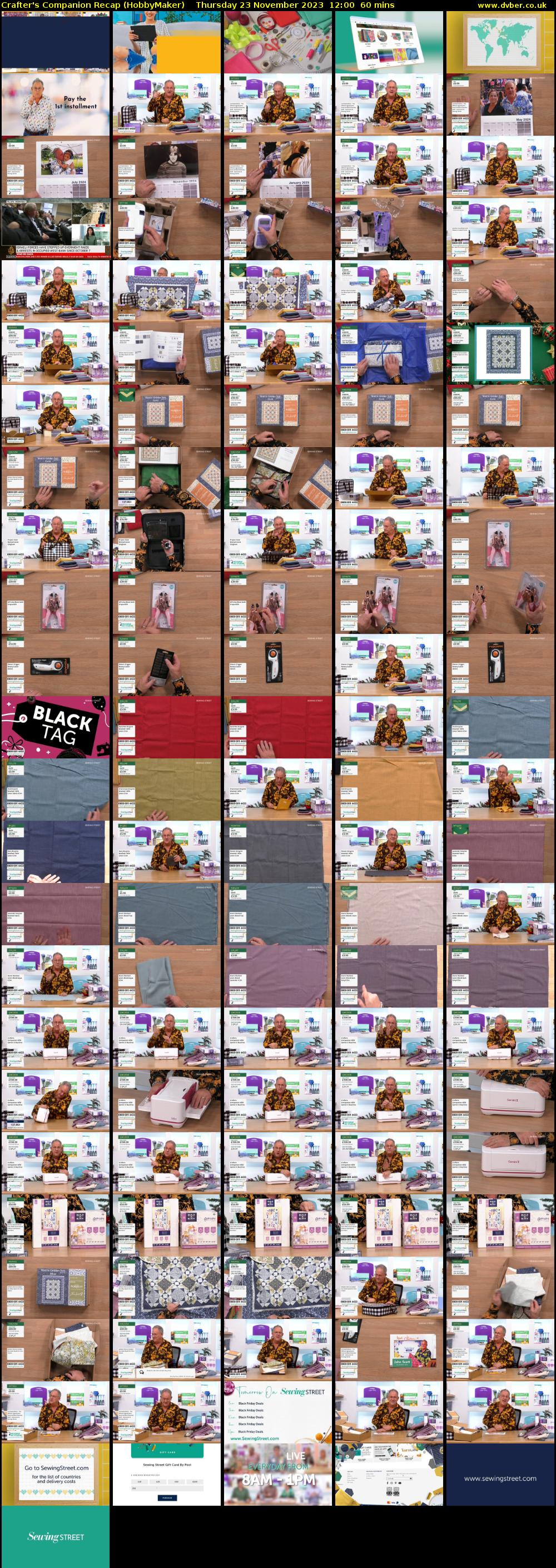 Crafter's Companion Recap (HobbyMaker) Thursday 23 November 2023 12:00 - 13:00