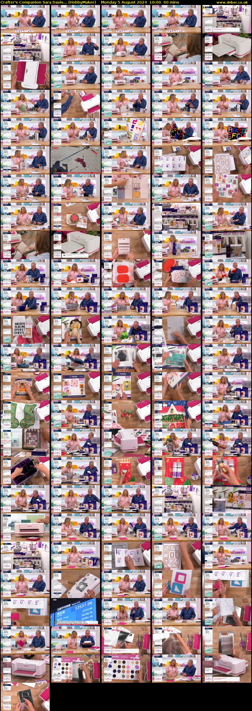 Crafter's Companion Sara Davis... (HobbyMaker) Monday 5 August 2024 10:00 - 11:00