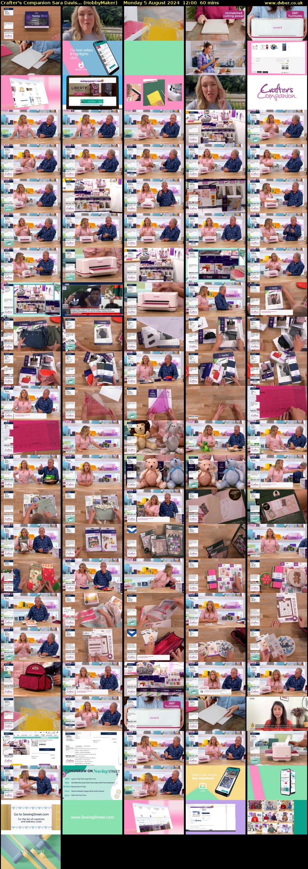 Crafter's Companion Sara Davis... (HobbyMaker) Monday 5 August 2024 12:00 - 13:00