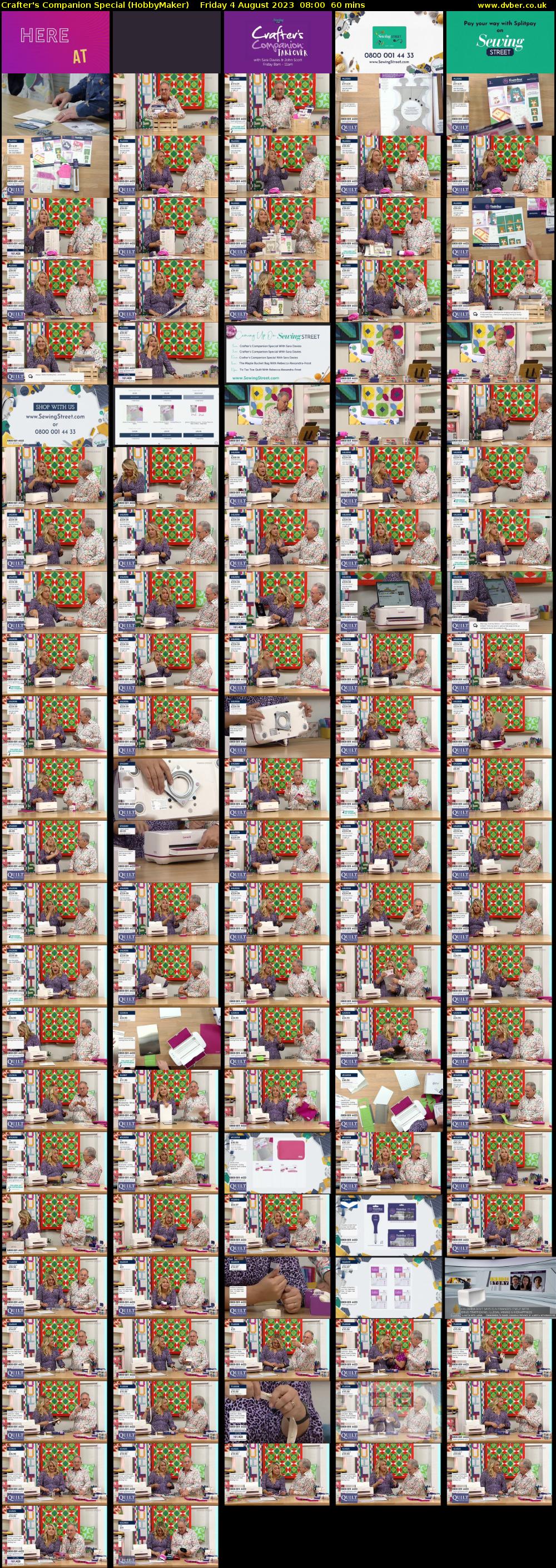 Crafter's Companion Special (HobbyMaker) Friday 4 August 2023 08:00 - 09:00