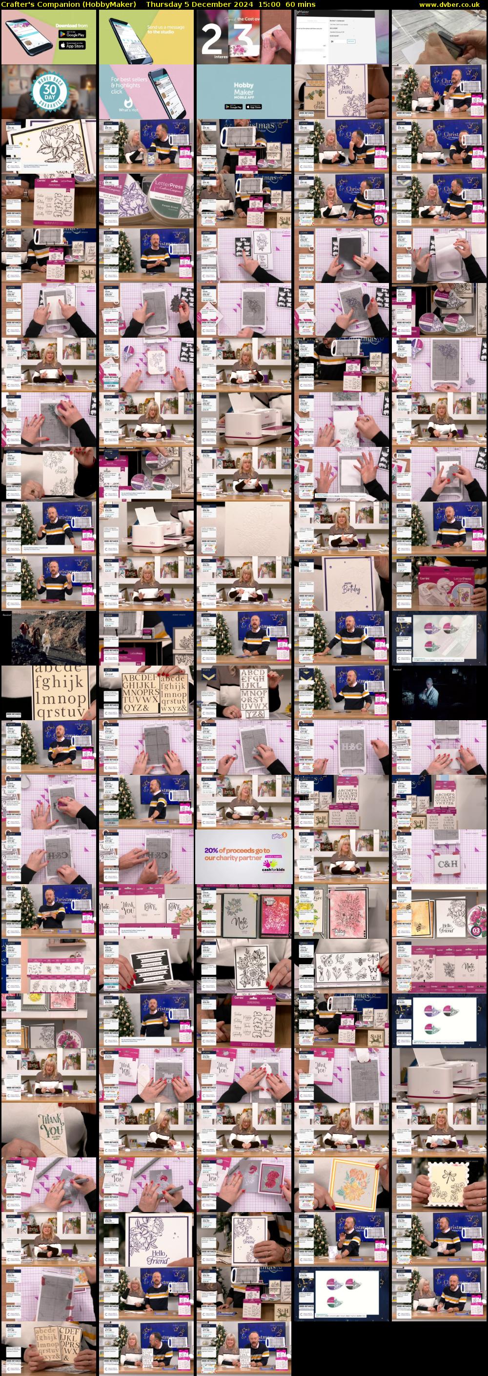 Crafter's Companion (HobbyMaker) Thursday 5 December 2024 15:00 - 16:00