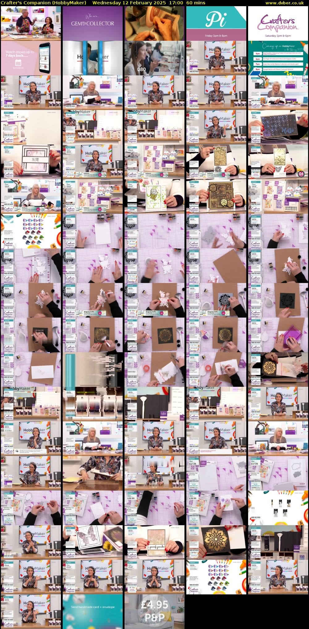 Crafter's Companion (HobbyMaker) Wednesday 12 February 2025 17:00 - 18:00