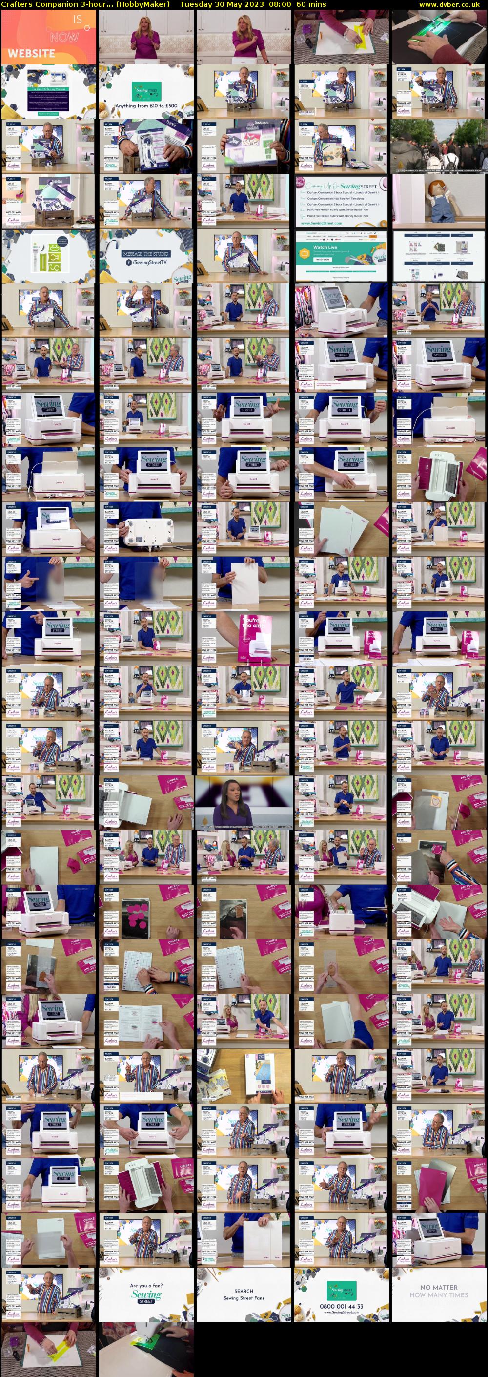 Crafters Companion 3-hour... (HobbyMaker) Tuesday 30 May 2023 08:00 - 09:00