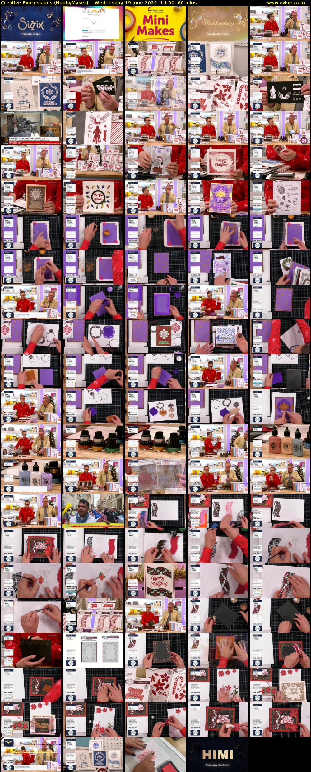 Creative Expressions (HobbyMaker) Wednesday 19 June 2024 14:00 - 15:00