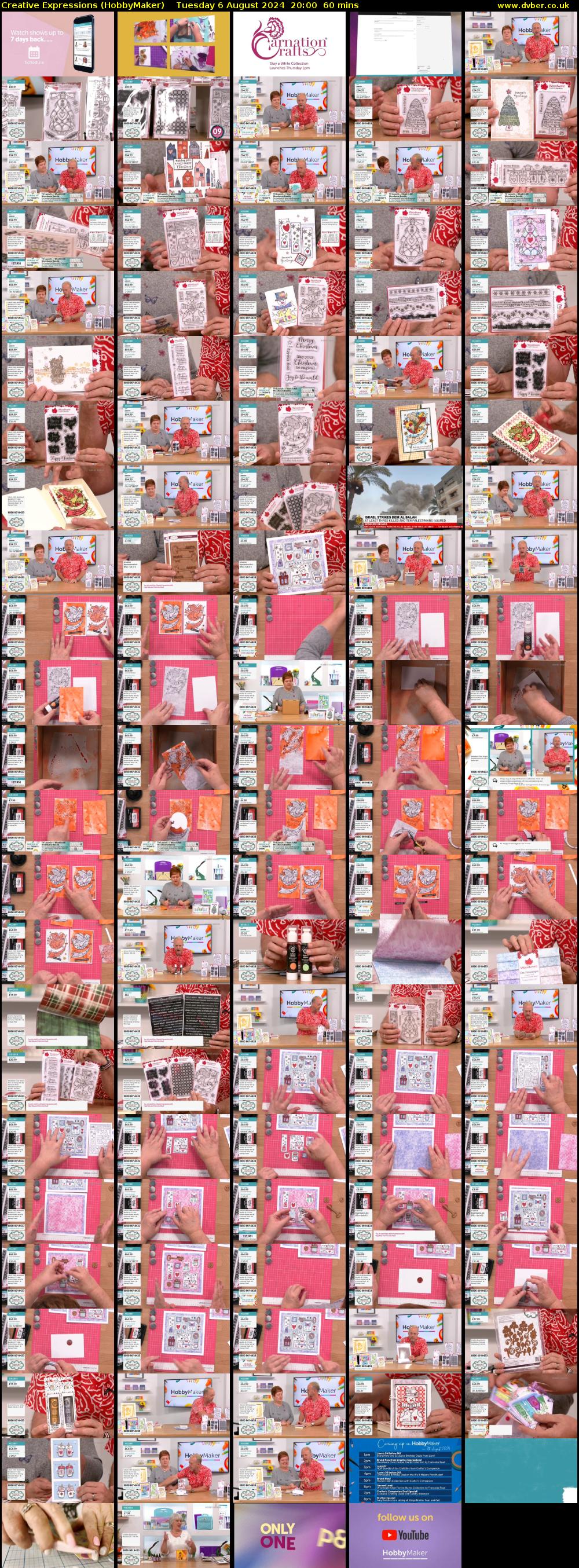 Creative Expressions (HobbyMaker) Tuesday 6 August 2024 20:00 - 21:00