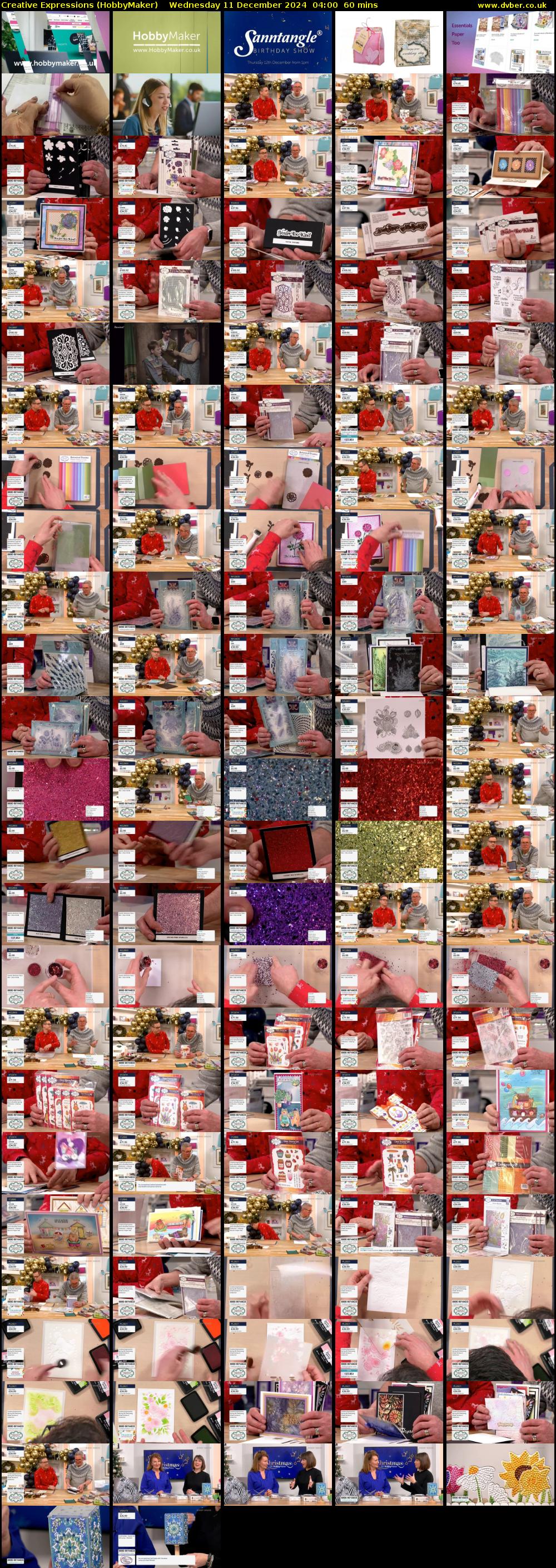 Creative Expressions (HobbyMaker) Wednesday 11 December 2024 04:00 - 05:00
