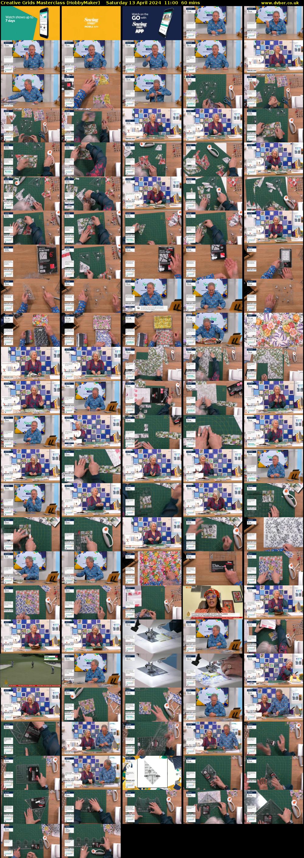 Creative Grids Masterclass (HobbyMaker) Saturday 13 April 2024 11:00 - 12:00