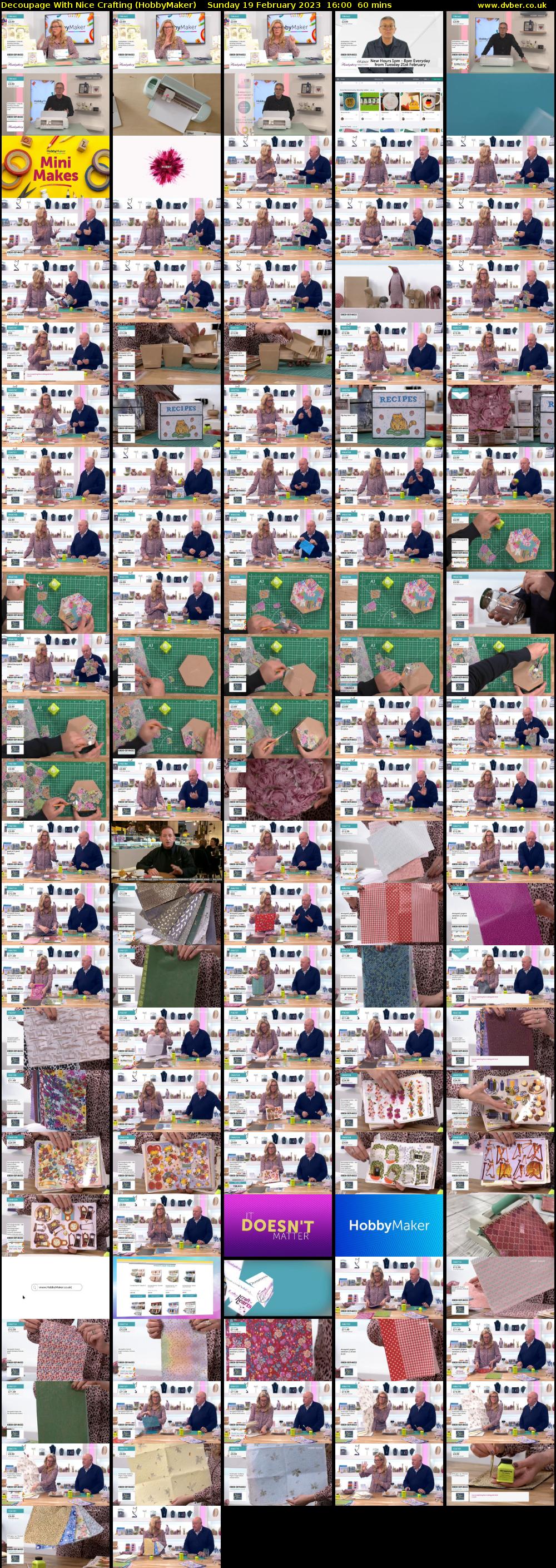 Decoupage With Nice Crafting (HobbyMaker) Sunday 19 February 2023 16:00 - 17:00