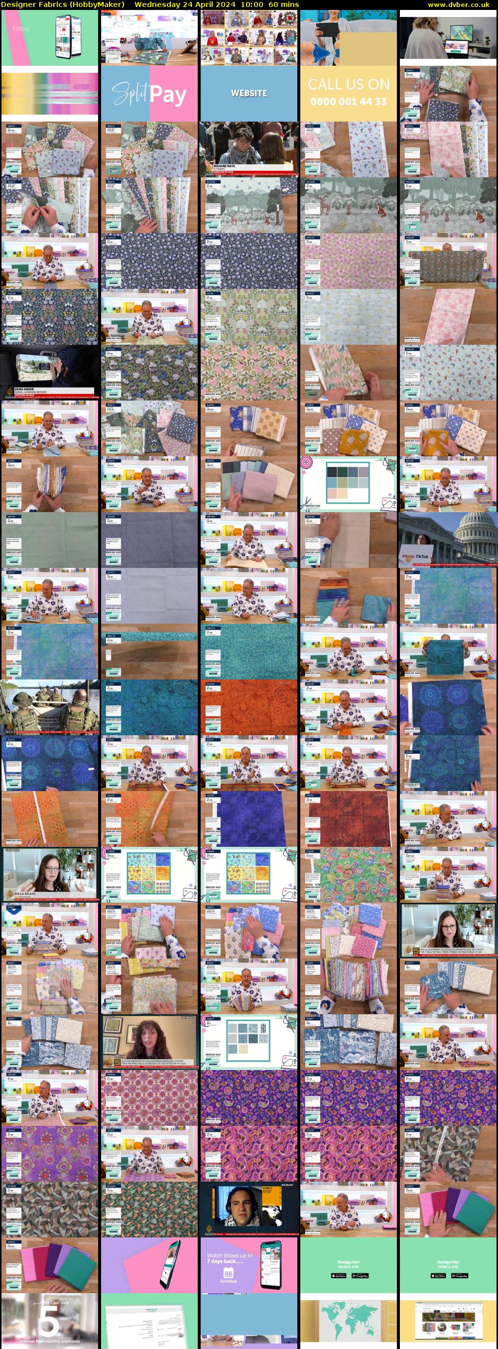 Designer Fabrics (HobbyMaker) Wednesday 24 April 2024 10:00 - 11:00