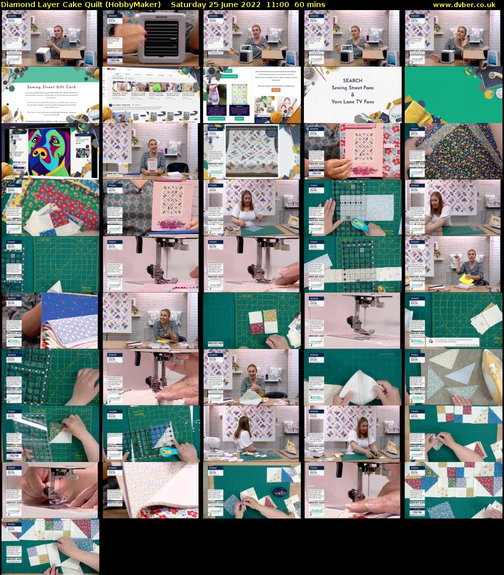 Diamond Layer Cake Quilt (HobbyMaker) Saturday 25 June 2022 11:00 - 12:00