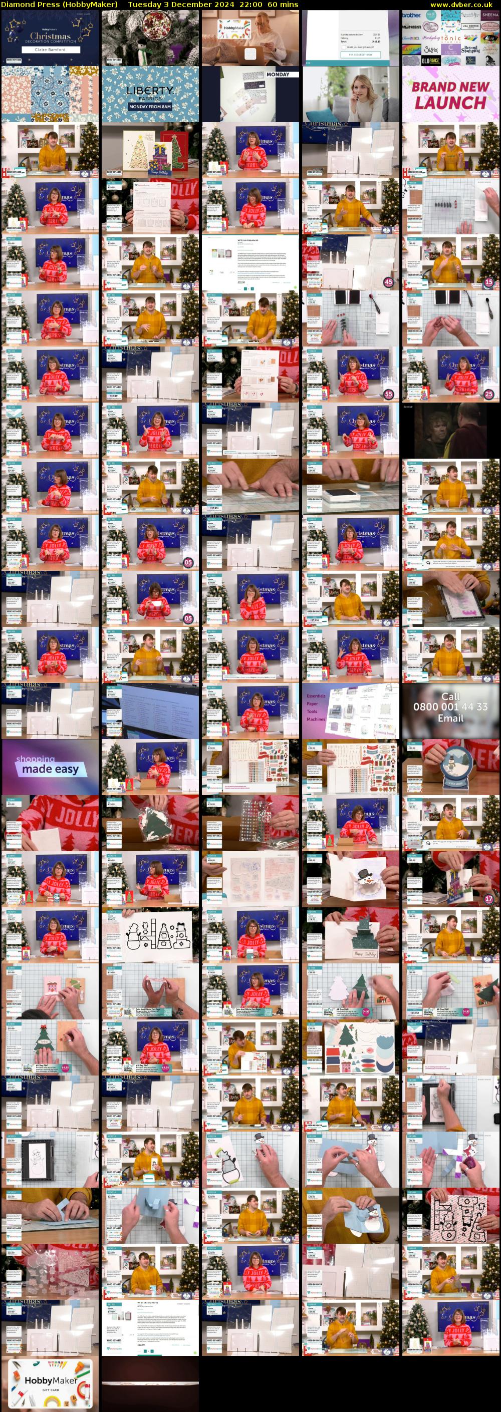 Diamond Press (HobbyMaker) Tuesday 3 December 2024 22:00 - 23:00