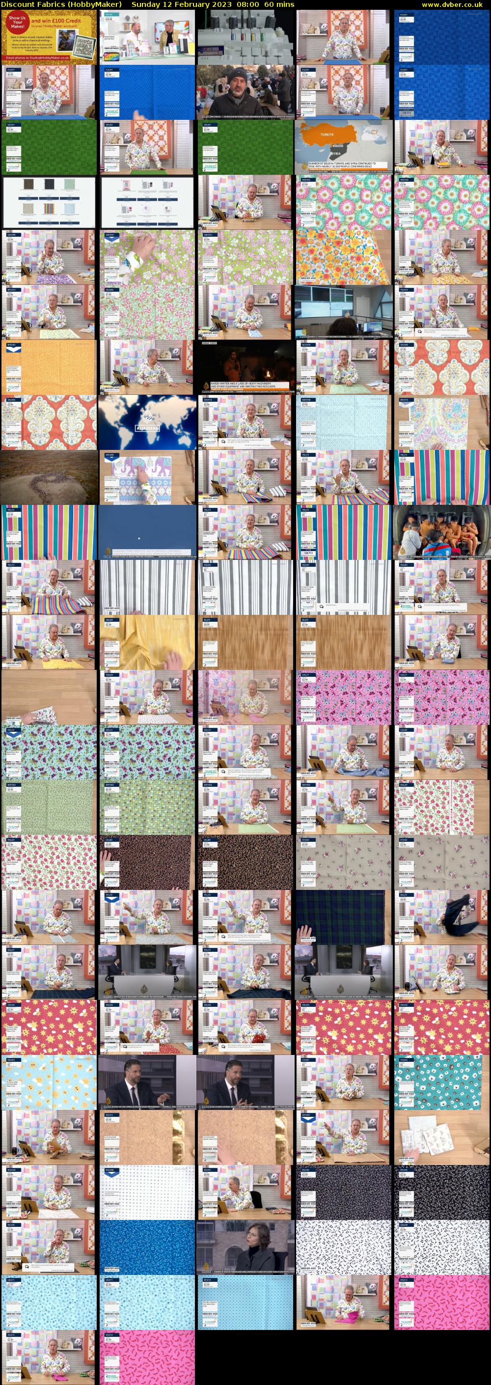Discount Fabrics (HobbyMaker) Sunday 12 February 2023 08:00 - 09:00