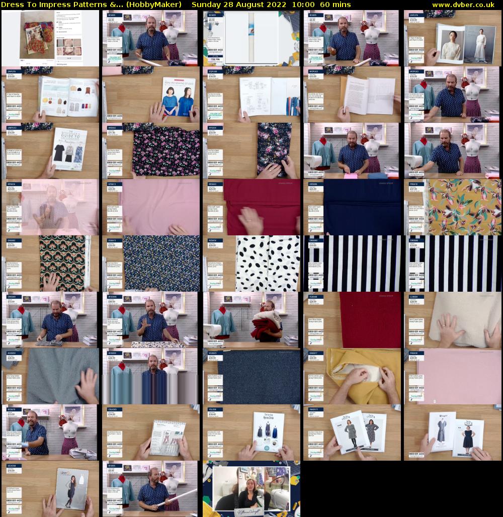 Dress To Impress Patterns &... (HobbyMaker) Sunday 28 August 2022 10:00 - 11:00