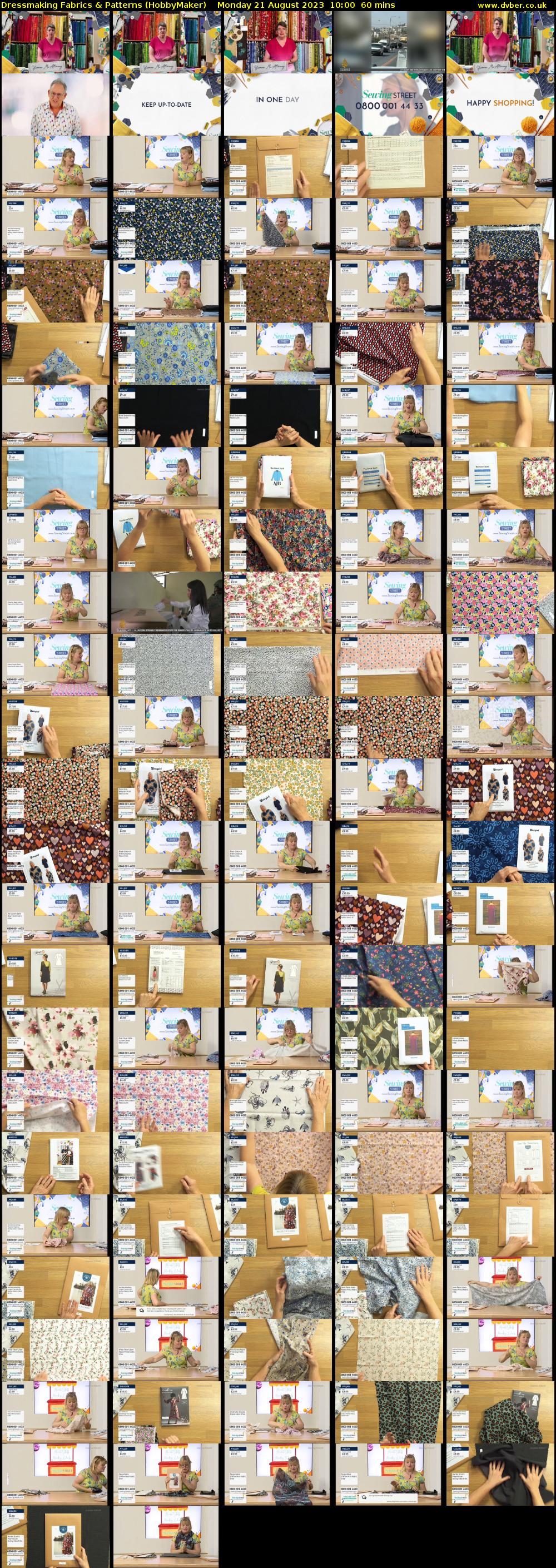 Dressmaking Fabrics & Patterns (HobbyMaker) Monday 21 August 2023 10:00 - 11:00