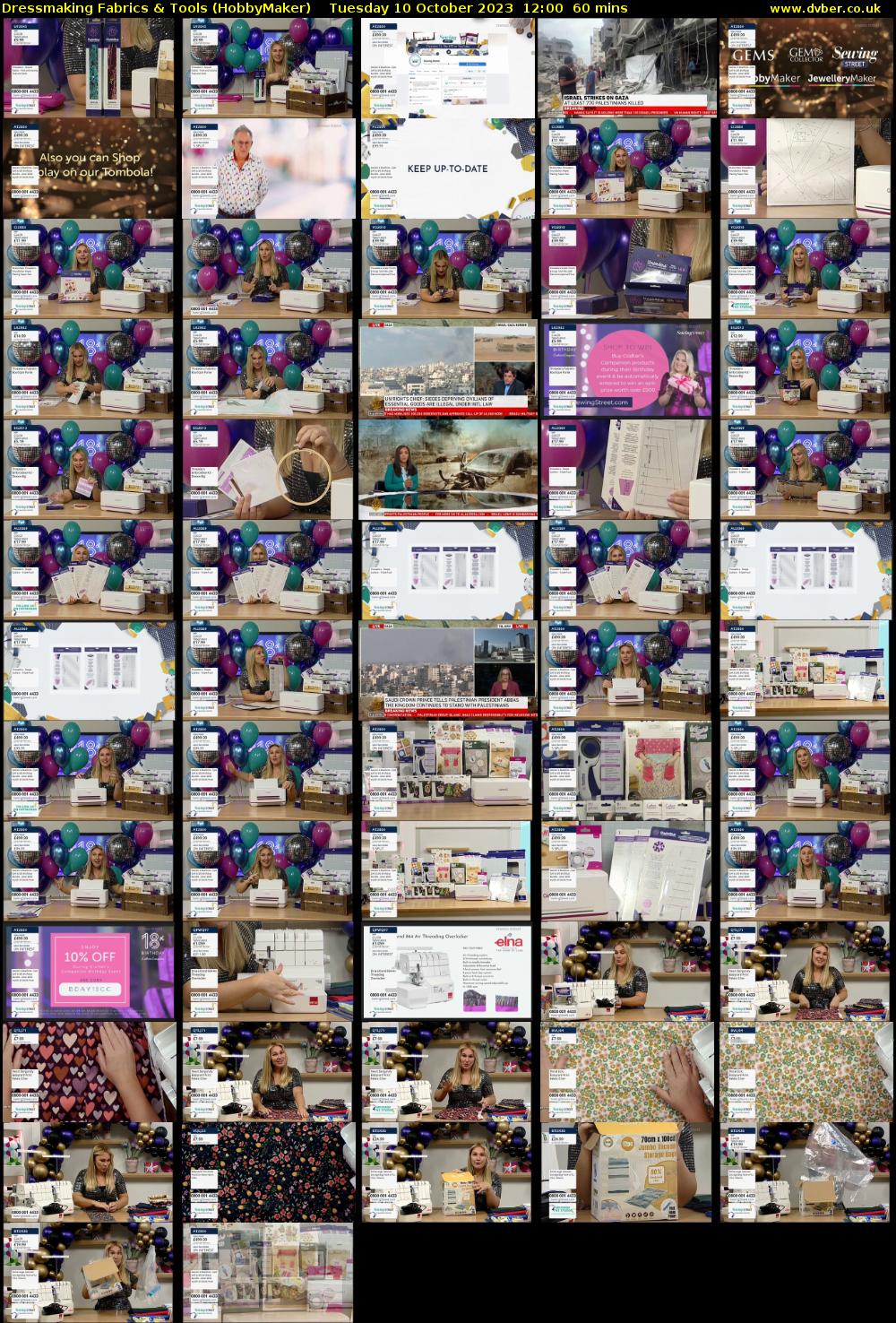 Dressmaking Fabrics & Tools (HobbyMaker) Tuesday 10 October 2023 12:00 - 13:00