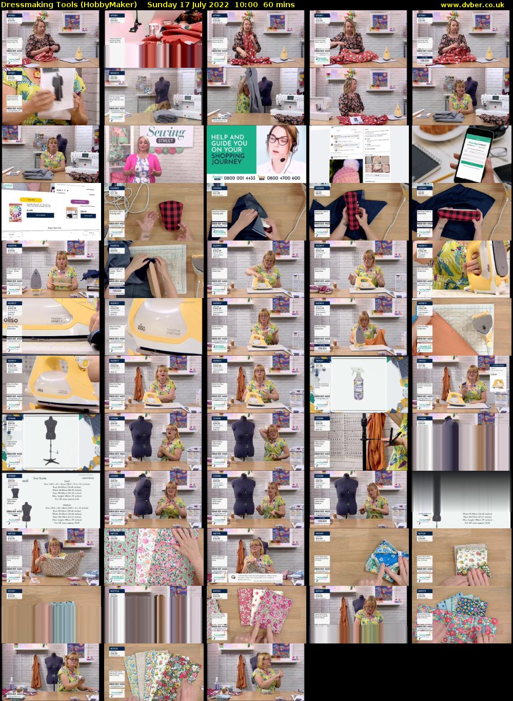 Dressmaking Tools (HobbyMaker) Sunday 17 July 2022 10:00 - 11:00